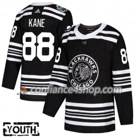 Adidas Maillot de Hockey Chicago Blackhawks Patrick Kane 88 2019 Winter Classic Noir Authentic - Enfant